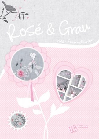 Buch - Rosé und Grau - Kreuzstichmuster