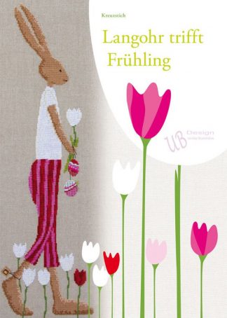 Leaflet - Langohr trifft Frühling - Kreuzstichmuster
