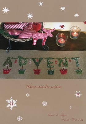 Leaflet Advent - Kreuzstichmuster