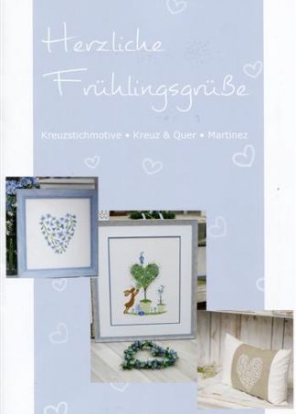 Leaflet Herzliche Frühlingsgrüße - Kreuzstichmuster
