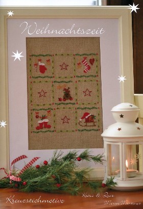 Leaflet Weihnachtszeit - Kreuzstichmuster