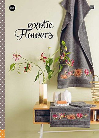 157 Kreuzstichheft - Exotic Flowers