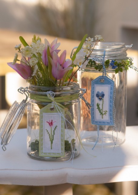 Frühlingsblumen mit Anhänger