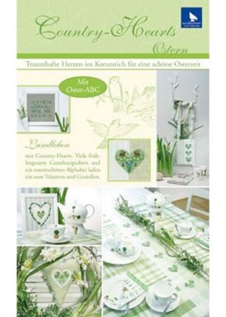 Leaflet - Country-Hearts "Ostern" - Kreuzstichmuster