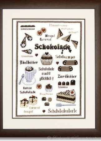Stickpackung - Schokoladen-Mustertuch