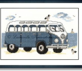 Stickpackung - Bus am Strand
