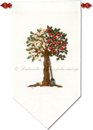 Stickpackung - Kl. Frühling-Sommer Apfelbaum