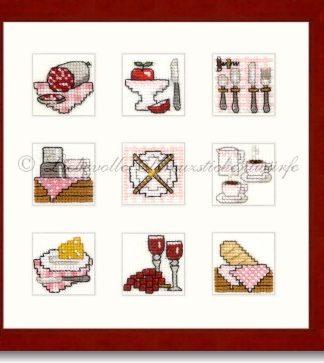 Stickpackung - Picknickallerlei, rosa