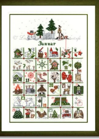 Stickpackung - Kalender Januar