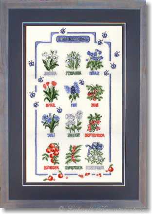Stickpackung - Gartenkalender