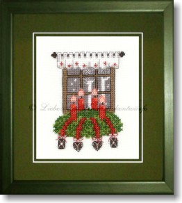 Stickpackung - Fenster im  Advent 1