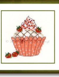 Stickpackung - Sahneerdbeermuffin