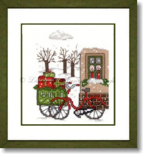 Stickpackung - Santas Fahrrad