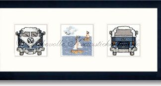 Stickpackung - Kleiner Bus am Strand