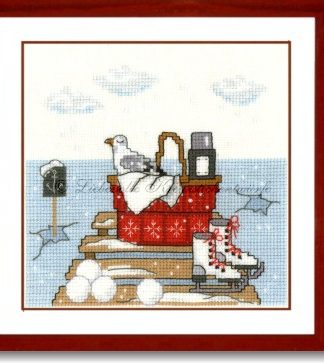 Stickpackung - Ein Wintertag am See