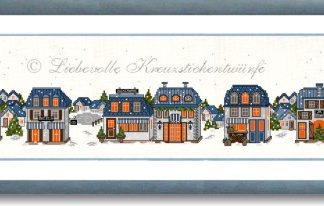 Stickpackung - Weihnachtliche Straße, frostig
