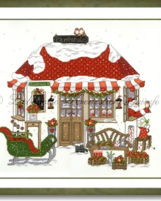 Stickpackung - Blumenhaus im Winter