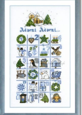 Stickpackung - Adventskalender 2017, frostig