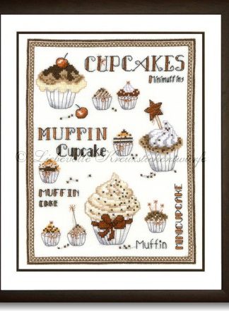 Stickpackung - Cupcakevielfalt, braun