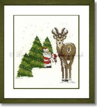 Rentier in Santas Wald