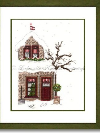 Stickpackung - Weihnachtliches Haus