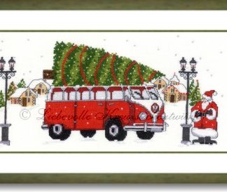 Stickpackung - Weihnachtsbus
