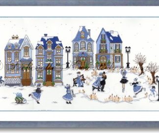 Stickpackung - Winterzeit, blau