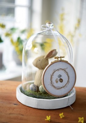 V/872 Stickrahmen Eier im Nest