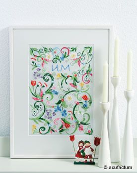 Stickpackung Frühlingsornamente
