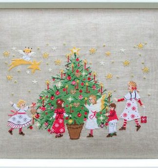 Stickpackung Kinder unterm Tannenbaum