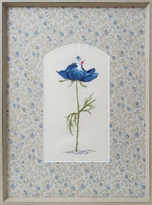 Stickpackung Blaue Anemone