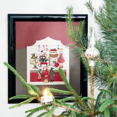 Stickpackung Weihnachts-Schaufenster