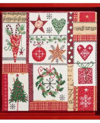 Stickpackung Weihnachtspatchwork