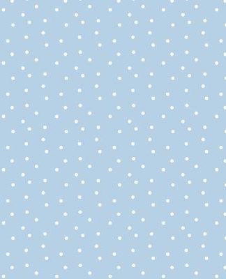 Baumwollstoff - Tupfen, weiß auf blau