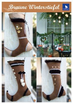 Braune Winterstiefel