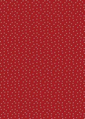 Baumwollstoff - Tupfen rot-weiß