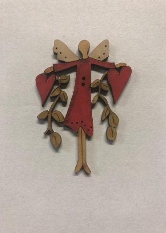 Holzengel rot