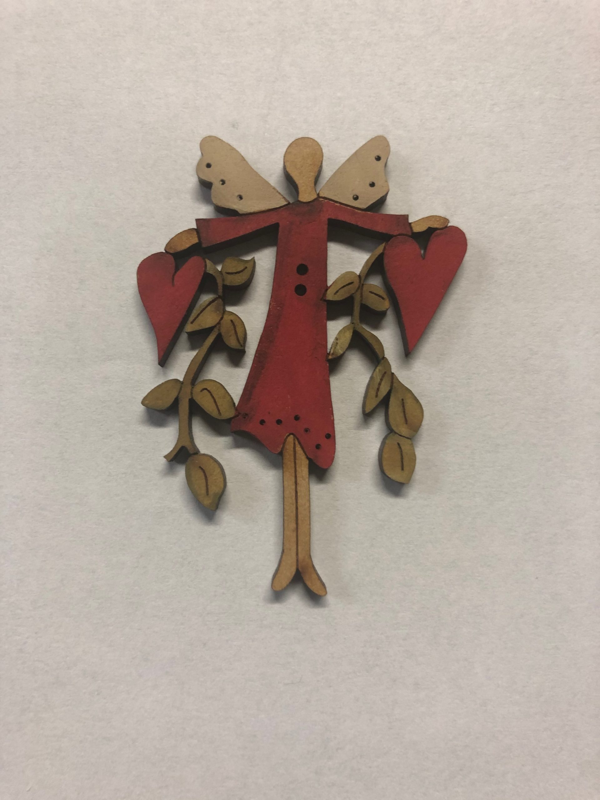Holzengel rot