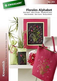 Kreuzstichheft - Florales Alphabet