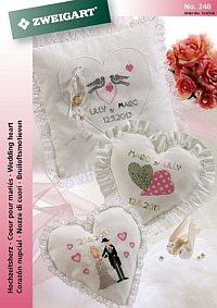 Kreuzstichheft - Hochzeitsherz