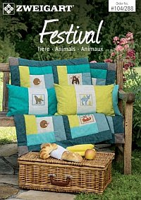 Kreuzstichheft - Festival Tiere