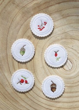 Kleine runde Button 3er-Set