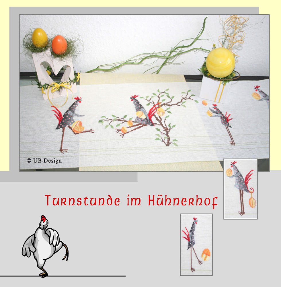 Turnstunde im Hühnerhof