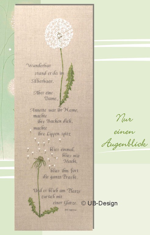 Stickanleitung "Nur einen Augenblick"
