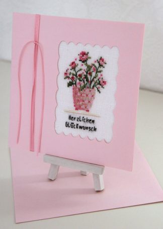 Passepartoutkarte pink