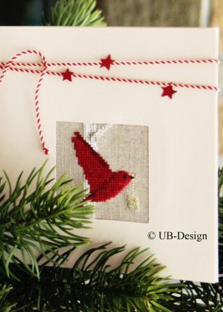Passepartoutkarte "Weihnachtsvogel"