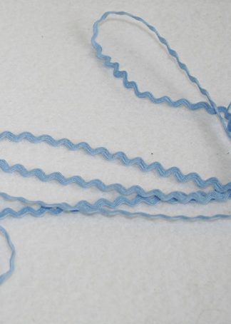 Zackenlitze kristallblau 6 mm