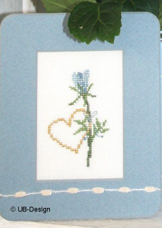 Stand-Passepartout rauchblau