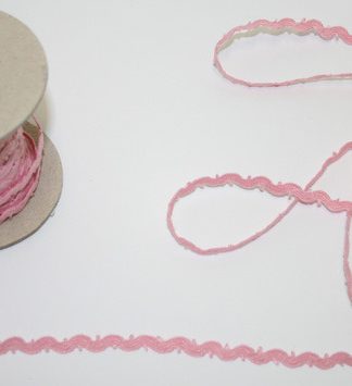 Leinen-Schmuckborte rose