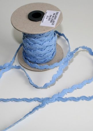 Leinen-Schmuckborte Zacken und Schlaufe
